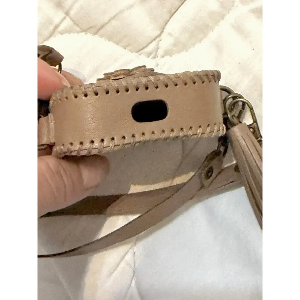 Leather Protective Case w. Adjustable Cross Body Strap for AirPods Pro